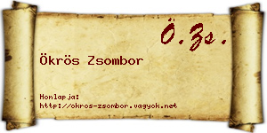 Ökrös Zsombor névjegykártya